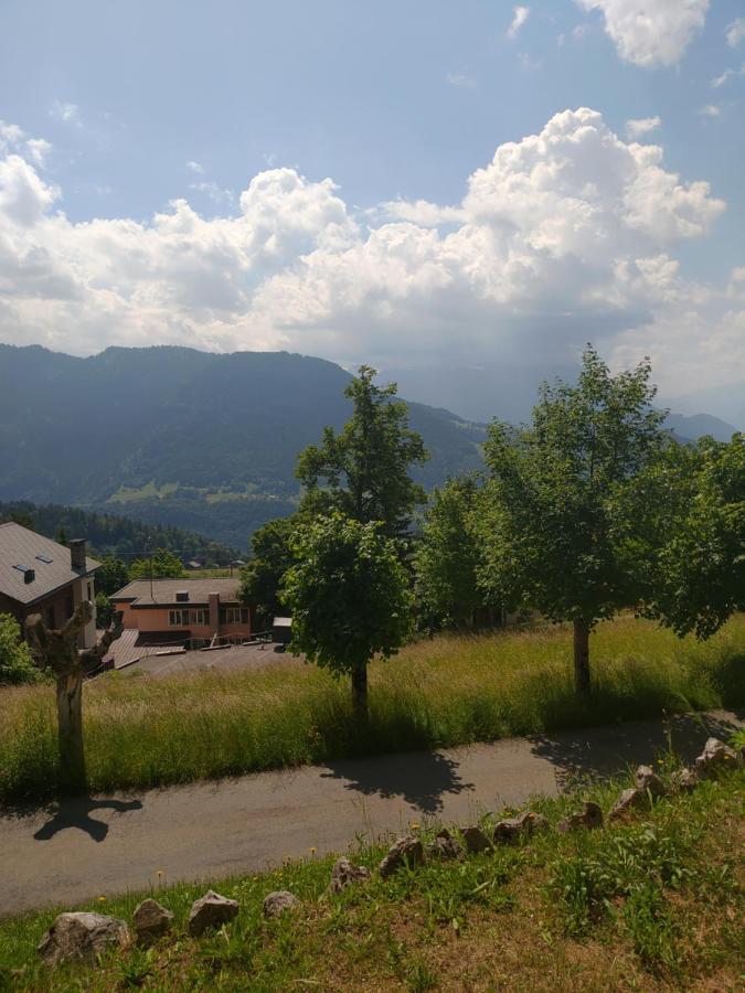 Studio au calme, vue imprenable sur la vallée Leysin Exterior foto